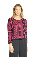 Topper Sweater by Olivia by Habitat in Magenta