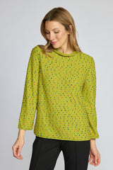 Fleck Funnel Neck by Olivia by Habitat in Pear