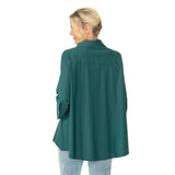 Easy Swing Shirt with Pockets in Green - 3778B-HNT