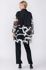Just In! Organza Midi Blouse - 7738B