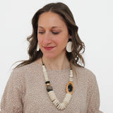 Cream Mixed Media Peyton Necklace