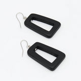 Black Driftwood Dangle Earrings