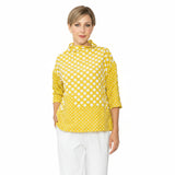 Mixed Dot Patch Pocket Top - C1105T