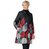Just In! Textured Rose Print Jacket - C1217J