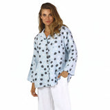Artful Polka-Dot Linen Shirt - 46833D-ICE