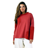 Corduroy Patch Top in Rose - 47033