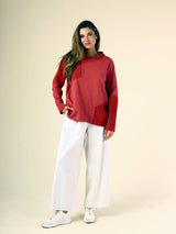 Corduroy Patch Top in Rose - 47033