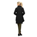 Tone-On-Tone Jacquard Tunic Jacket in Black - 7359T-BLK