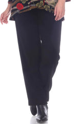 Textured Pull-On Pant in Black - CM9-BLK