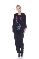 Midnight Blossom Jacket in Purple/Multi - CM71