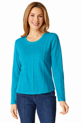 Cotton Pebble Princess Seamed Tee - 27544