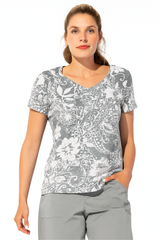Paisley Scroll V-Neck Tee - 14500