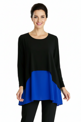 Soft Drape Overpiece in Black - 3729T