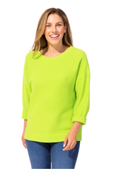 Cool Breeze Cotton Terry Pullover in Daquiri - 20015 - Size S Only!