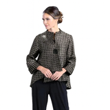 Two-Tone Textured Asymmetric Jacket - 5281J-CDR