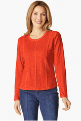 Cotton Pebble Princess Seamed Tee - 27544