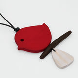 Red Robin On A Branch Necklace