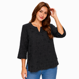 Lightweight Embroidered Cotton Tunic Top - EC429