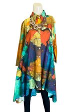 Rauchenberg Inspired Swing Dress in Multi - PS-1077-RAU