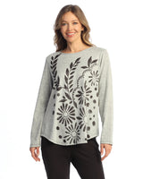 French Brushed Round Neck Knit Top - FB10