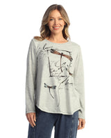 French Brushed Round Neck Knit Top - FB10