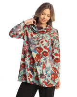 French Brushed Knit Mock Neck Tunic - FB4