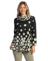 French Brushed Knit Mock Neck Tunic - FB4