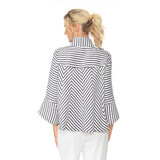 Navy Marine Stripe Jacket - 6272J -