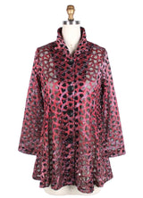 Red Ombré Soutache Mesh Jacket - 300-RD