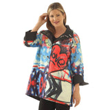 Love-Graffiti Art Reversible Raincoat - J2439RW-3