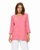 Soft Knit Ribbed Tunic - JR103