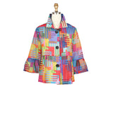 Abstract Art Print Jacket - 5090