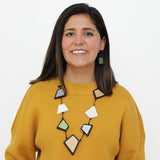 Dramatic Black Stori Statement Necklace