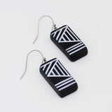 Black Geometric Vesperra Earring