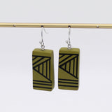 Olive Geometric Vesperra Earring