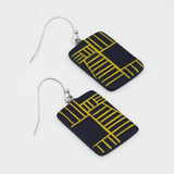 Navy Geovibe Drop Earring