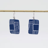 Blue Geovibe Drop Earring