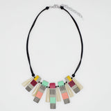 Vivid Hues Cascade Charm Adjustable Necklace