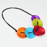 Multi Color Opaline Drift Adjustable Necklace
