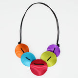 Multi Color Opaline Drift Adjustable Necklace