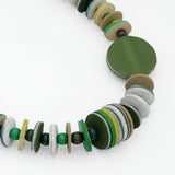 Vivid Ivy Green Leather Necklace