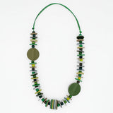 Vivid Ivy Green Leather Necklace