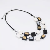 Black Mira Verde Double Necklace