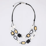Black Mira Verde Double Necklace