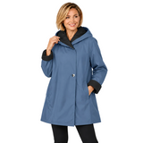 Reversible Hooded Rain Coat in Blue - SJ2606RW-5