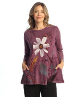 "Jazzy" Mineral Washed Tunic Top - M101-2154