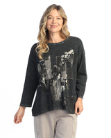 "Mariposa" Mineral Washed Tunic Top - M112-2026