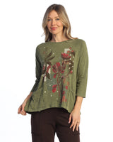 Mineral Washed Patch Pocket Tunic Top - M12