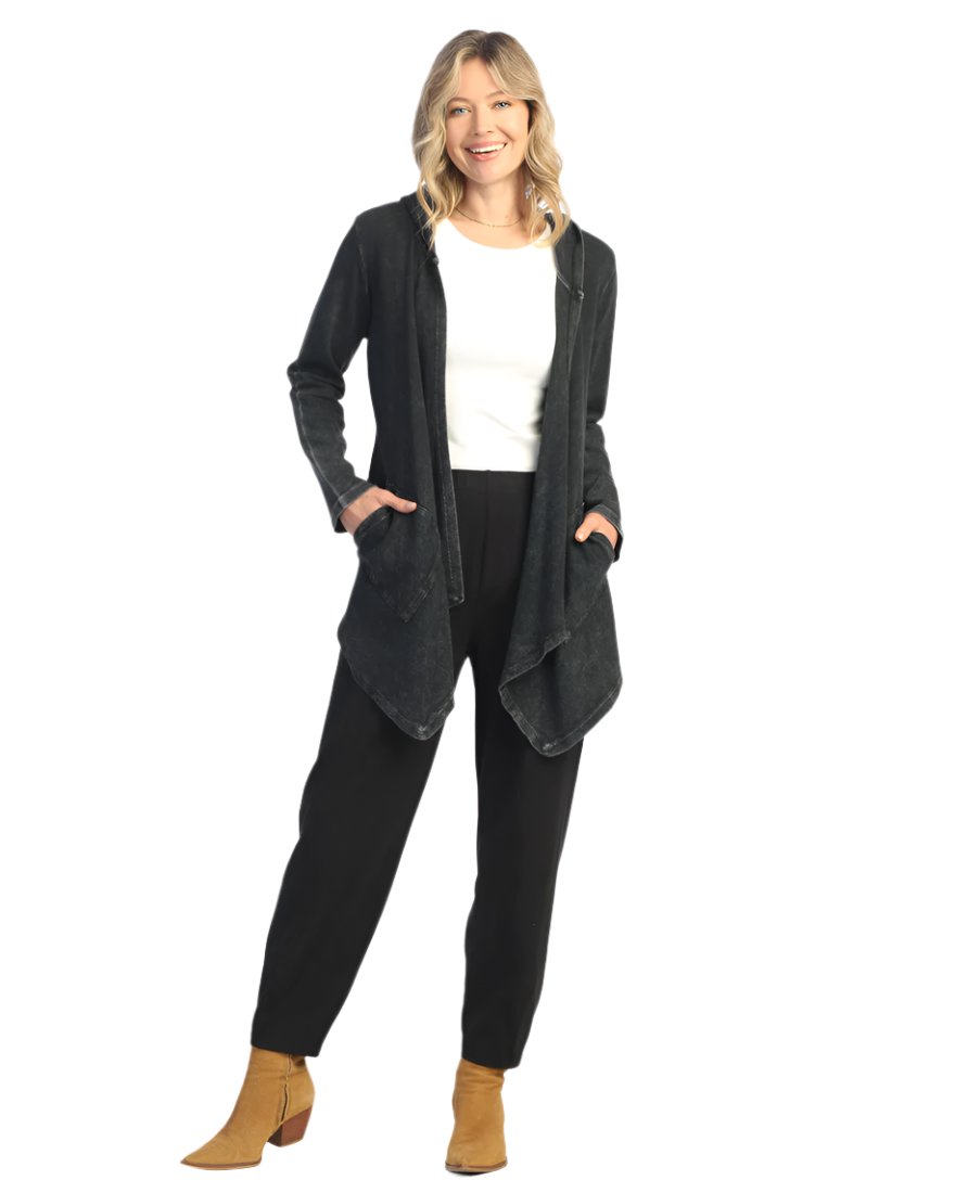 Cascading Thermal Cardigan w/ Patch Pockets and Hood - M120 – Shop