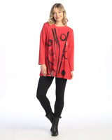 "Staccato" Mineral Washed French Terry Top - M121-2038